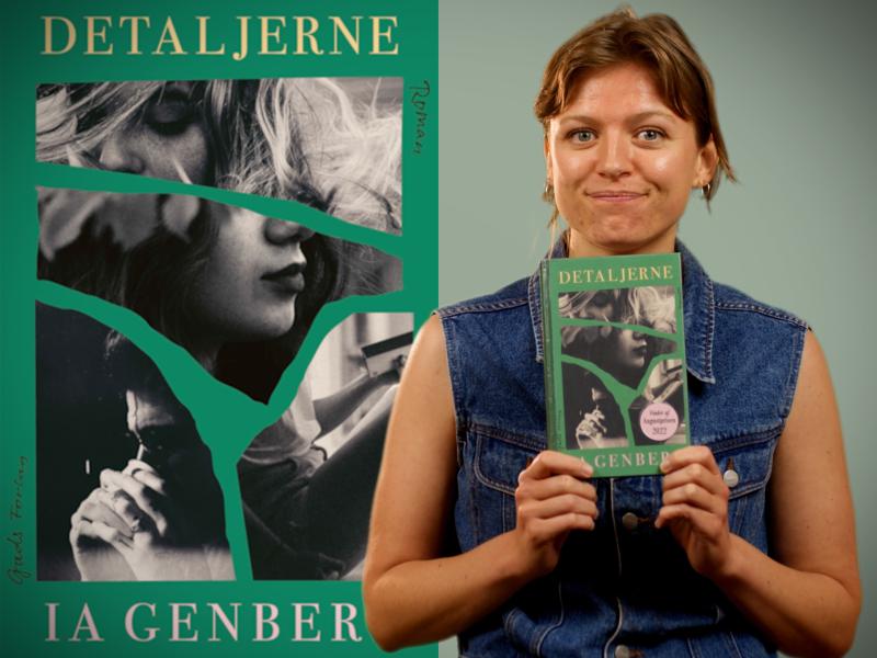 Bibliotekets litteraturformidler Kirsten holder bogen "Detaljerne"